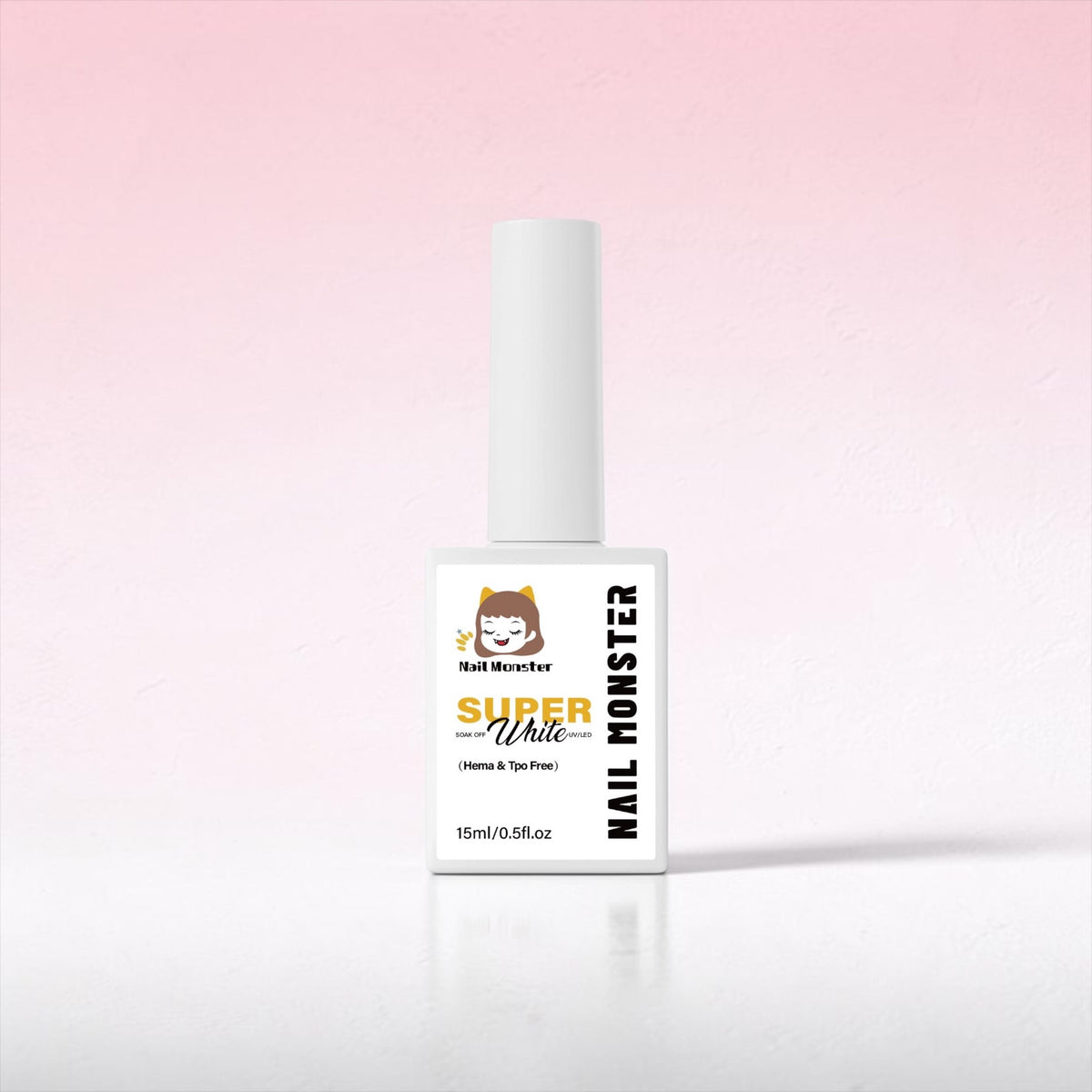 Nail Monsters Black gel, White gel nail polish,15ml